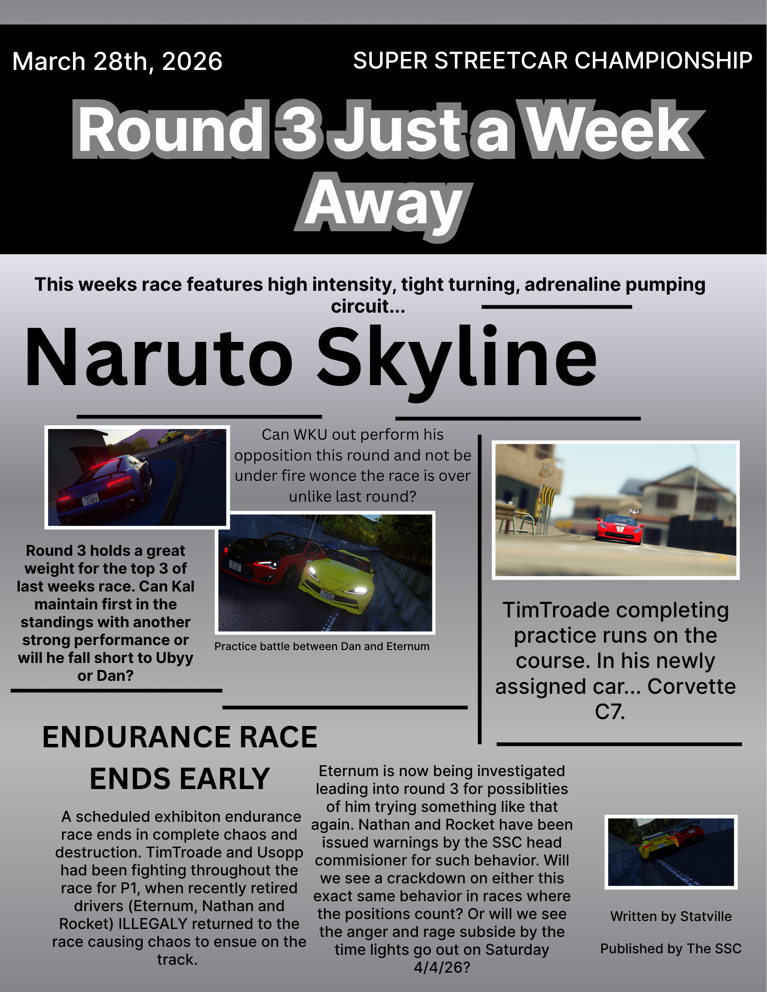 Round 3 of SSC just a week away